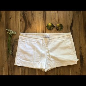 White Shorts with Drawstring